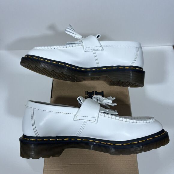 Size 8 M = 9.5 W - Dr. Martens Docs White Adrian Snaffle Loafers main image 5